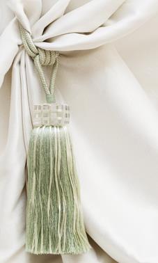 Ткань Exterio Ribbon Tieback Green