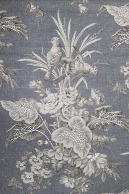 Ткань Casablanca Garden Uccelli Grigio