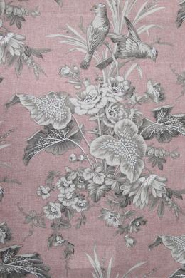 Ткань Casablanca Garden Uccelli Rosa