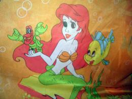 Ткань Garden Mermaid. Оранжевая вуаль
